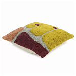 Чехол на подушку с рисунком горчичного цвета Elan Textured варинант исполнения - 3 | Loft Concept в Новосибирске