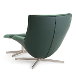 Кресло вращающееся с подставкой для ног зеленое Verdante варинант исполнения - 4 | Loft Concept в Новосибирске