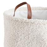 Корзина для белья из ткани букле Boucle Organizers Round варинант исполнения - 2 | Loft Concept в Новосибирске