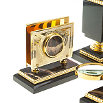 Настольный письменный набор из яшмы и долерита в подарочной упаковке Manager Organizer варинант исполнения - 8 | Loft Concept в Новосибирске