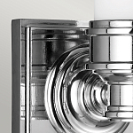 Бра для ванных комнат с матовым цилиндрическим плафоном на квадратном основании цвета хром Feiss варинант исполнения - 4 | Loft Concept в Новосибирске