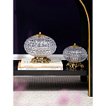 Конфетница из прозрачного рельефного стекла Eden Garden варинант исполнения - 11 | Loft Concept в Новосибирске