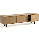 ТВ-тумба с декором из ротанга Pansy Rattan TV Stand варинант исполнения - 8 | Loft Concept в Новосибирске