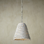 Подвесной светильник белый металлический в форме купола White Natural Lines варинант исполнения - 2 | Loft Concept в Новосибирске