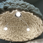 Вязаный подвесной светильник из шерсти Dome Wool Lamp  варинант исполнения - 4 | Loft Concept в Новосибирске