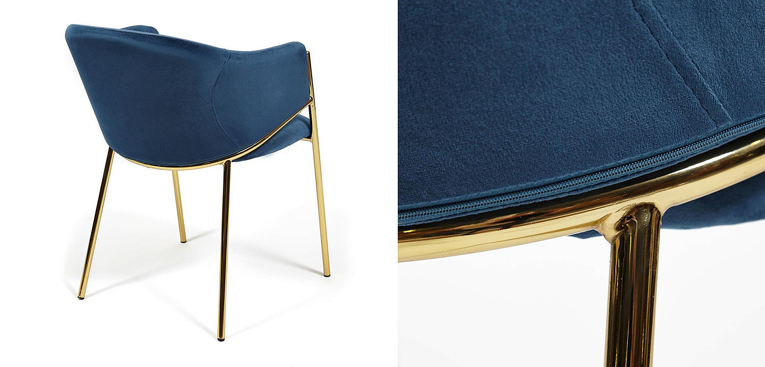 Стул Dolores blue velvet - Loft-Concept в Новосибирске