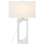 Настольная лампа на прямоугольном корпусе с тканевым абажуром One Piece Support варинант исполнения - 2 | Loft Concept в Новосибирске