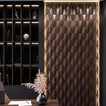 Гипсовая 3D панель с принтографией PM-36 варинант исполнения - 1 | Loft Concept в Новосибирске