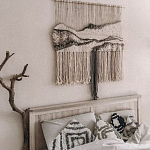 Панно Современный Гобелен ручная работа Туманное Утро варинант исполнения - 3 | Loft Concept в Новосибирске