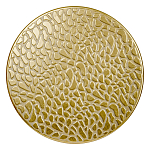 Журнальный столик с конусообразной основой и текстурной поверхностью золотого цвет Ethnic Metal варинант исполнения - 1 | Loft Concept в Новосибирске