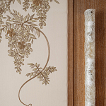 Обои с вышивкой ручной работы Deco Wisteria ﻿Midas colourway on Liso Pearl wool sateen варинант исполнения - 5 | Loft Concept в Новосибирске