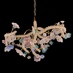 Люстра круглая с цветочным декором Miscellaneous herbs варинант исполнения - 1 | Loft Concept в Новосибирске