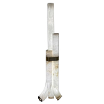 Торшер геометрический с тремя мраморными плафонами Marble Tripod варинант исполнения - 1 | Loft Concept в Новосибирске