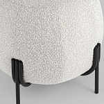 Пуф в ткани букле молочного цвета Pikelet варинант исполнения - 4 | Loft Concept в Новосибирске