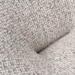 Кресло вращающееся круглой формы из серого шенилла Favorite Vacation Place варинант исполнения - 1 | Loft Concept в Новосибирске