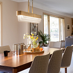 Люстра подвесная прямоугольная цвета латунь Kichler варинант исполнения - 8 | Loft Concept в Новосибирске