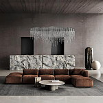 Люстра подвесная с металлическими цепочками и изогнутыми металлическими дугами 72 см Atlantis Chain варинант исполнения - 11 | Loft Concept в Новосибирске