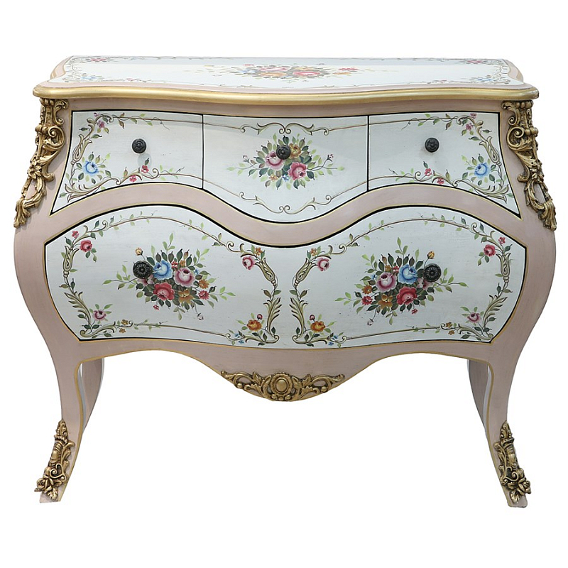 Комод Rococo Reminder Белый Золотой в Новосибирске | Loft Concept 