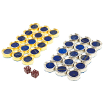 Нарды настольные из натурального камня лазурит и долерит Backgammon from Stone варинант исполнения - 11 | Loft Concept в Новосибирске