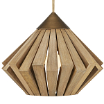 Подвесной светильник из толстых деревянных реек Wooden Slats варинант исполнения - 1 | Loft Concept в Новосибирске