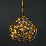 Подвесной светильник золотой с декором в виде лепестков клевера Hanging Clover варинант исполнения - 3 | Loft Concept в Новосибирске