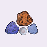 Сет из 4-х тарелок «SAPPHIRE» варинант исполнения - 2 | Loft Concept в Новосибирске