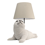 Настольная лампа в детскую Белый морской котик варинант исполнения - 2 | Loft Concept в Новосибирске
