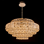 Люстра хрустальная в неоклассическом стиле на золотистом каркасе Majesty варинант исполнения - 7 | Loft Concept в Новосибирске