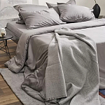 Плед из шерсти мериноса серого цвета 130×180 см Gray Waves варинант исполнения - 8 | Loft Concept в Новосибирске