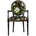 Стул с подлокотниками из натурального бука с изображением птиц и цветов Blooming Birds варинант исполнения - 1 | Loft Concept в Новосибирске