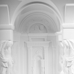 Встраиваемый в стену гипсовый светильник под покраску с колоннами и арками в античном стиле Antiquity Athena варинант исполнения - 10 | Loft Concept в Новосибирске