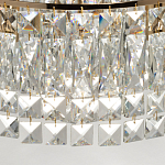 Потолочный светильник круглый с прозрачными подвесками Lunet варинант исполнения - 8 | Loft Concept в Новосибирске