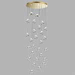 Люстра каскадня с 27-ю прозрачными шарообразными подвесами Bubbles Bocci варинант исполнения - 2 | Loft Concept в Новосибирске