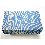 Кофейный стол Kenya Coffee Table Bone Inlay ZEBRA blue варинант исполнения - 1 | Loft Concept в Новосибирске
