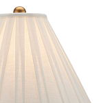 Настольная лампа с фактурным конусовидным абажуром и кожаным каркасом Malifis варинант исполнения - 2 | Loft Concept в Новосибирске