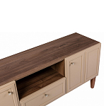 ТВ-тумба бежевая из массива бука с 2-мя дверками и ящиком Wenge Light варинант исполнения - 2 | Loft Concept в Новосибирске