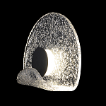 Бра из текстурированного прозрачного стекла с изогнутым краем Textured Glass  варинант исполнения - 1 | Loft Concept в Новосибирске