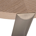 Столик журнальный с низкой круглой столешницей Wood Grain варинант исполнения - 2 | Loft Concept в Новосибирске