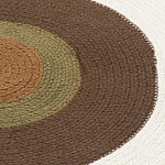 Ковер круглый из хлопка с контрастным узором Bullseye 150 варинант исполнения - 3 | Loft Concept в Новосибирске