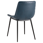 Стул с обивкой из экокожи темно-синего цвета RHOMBUSES UPHOLSTERY варинант исполнения - 4 | Loft Concept в Новосибирске