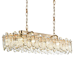 Люстра подвесная овальная с хрустальными овальными подвесками Harmonica варинант исполнения - 1 | Loft Concept в Новосибирске