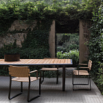 Дизайнерский стул с каркасом из металла с плетеными сиденьем и спинкой GREEN POINT Chair варинант исполнения - 9 | Loft Concept в Новосибирске