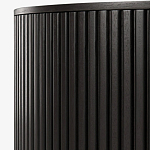 Черный приставной стол с местом для хранения Smart Textured Table варинант исполнения - 3 | Loft Concept в Новосибирске