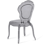 Прозрачный стул серый LOUIS GHOST CHAIR Grey варинант исполнения - 7 | Loft Concept в Новосибирске