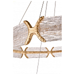 Люстра кольцевая с текстурным природным рисунком IceFlame варинант исполнения - 4 | Loft Concept в Новосибирске