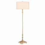 Торшер с абажуром в форме цилиндра на золотистом каркасе Floor lamp Amanda варинант исполнения - 2 | Loft Concept в Новосибирске