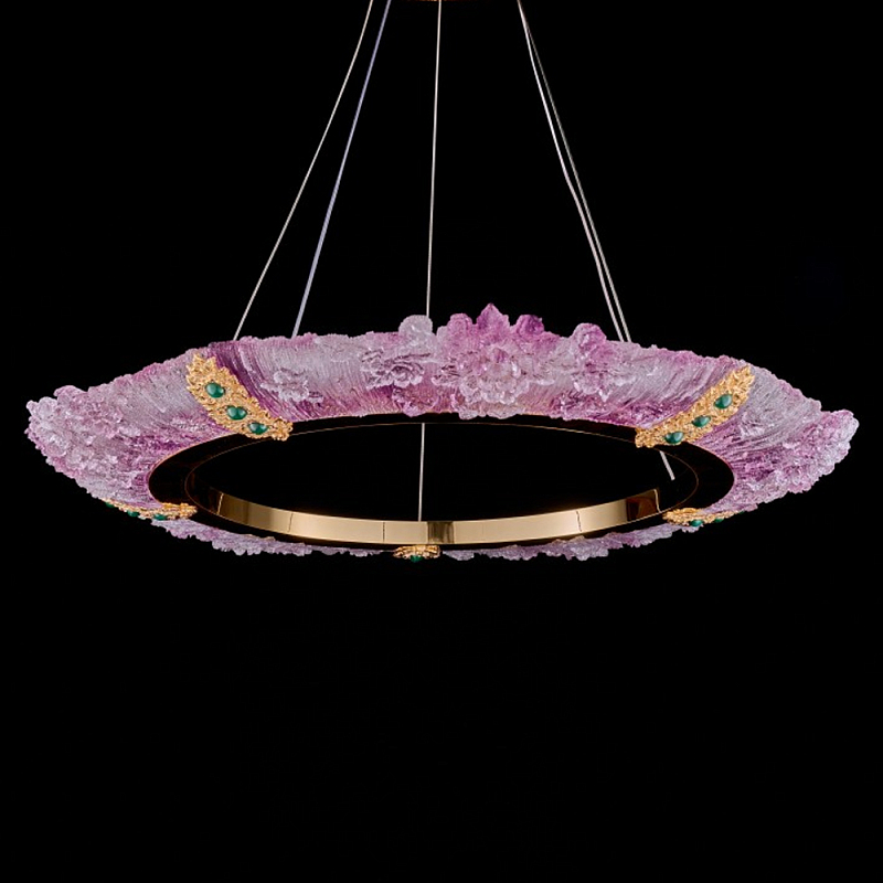 Люстра в форме кольца розовая Warm Pink Light Золотой Розовый Люстра в форме кольца розовая Warm Pink Light Золотой Розовый в Новосибирске | Loft Concept
