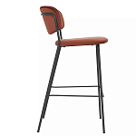 Стул барный с широкой полукруглой спинкой Chair Smooth Shapes варинант исполнения - 2 | Loft Concept в Новосибирске