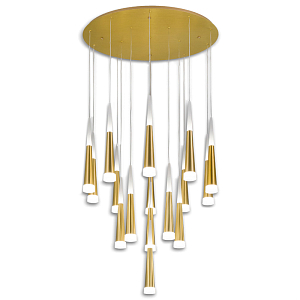 Люстра Vibia Slim Jordi Vilardell Gold Cascade 16