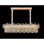 Люстра с декоративными элементами в виде крупных хрустальных цветов Palace Gardens варинант исполнения - 4 | Loft Concept в Новосибирске